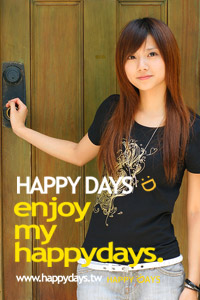 happydays設計TSHIRT